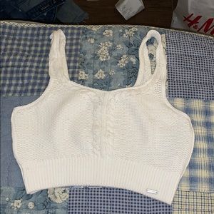 Crochet knit crop top